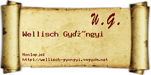 Wellisch Gyöngyi névjegykártya